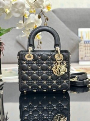 CHRISTIAN DIOR LADY BAG ELIGENS LOOK WITH BRAND BOX (BLACK)