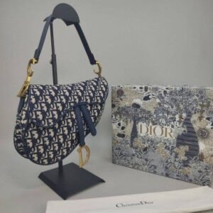CHRISTIAN DIOR WOMENS BAGS CROSSBODY BAG SADDLE BAG (BLUE)