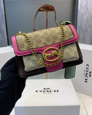COACH GEORGIE SHOULDER BAG WITH ORIGNAL FOLDING BOX (PINK)