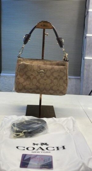 COACH SLING BAG BLACK PREMIUM QUALITY WITH DUST BAG CARD