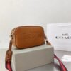 COACH CAMERA BAG WITH CANVAS STRAP WITH BOX
