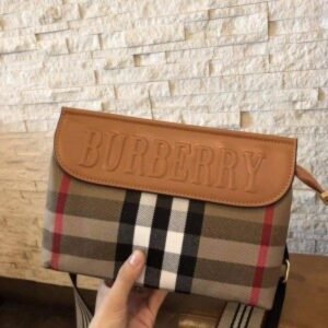 BURBERRY HANDBAGS ( BROWN )