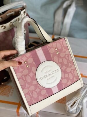 COACH DEMPSEY TOTE ( PINK ) WITH OG BOX & DUST BAG & EXTRA SHOULDER STRAP