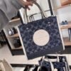 COACH DEMPSEY TOTE ( NAVY BLUE ) WITH OG BOX & DUST BAG & EXTRA SHOULDER STRAP