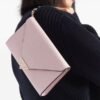PRADA SAFFIANO LEATHER SHOULDER BAG ( PINK ) WITH BOX