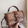 COACH STUDDED SLING BAG ( BROWN )