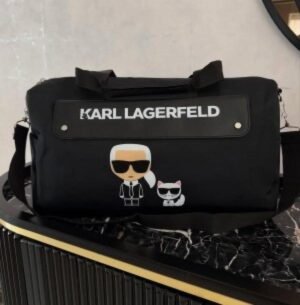 KARL_ LAGERFELD DUFFLE BAG PREMIUM QUALITY WITH DUST COVER