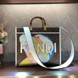 FENDI_ ROMA SUNSHINE LARGE SIZE TOTE BAG WITH DUST COVER